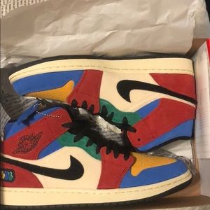 Men’s Blue the Great X Air Jordan 1s Mids